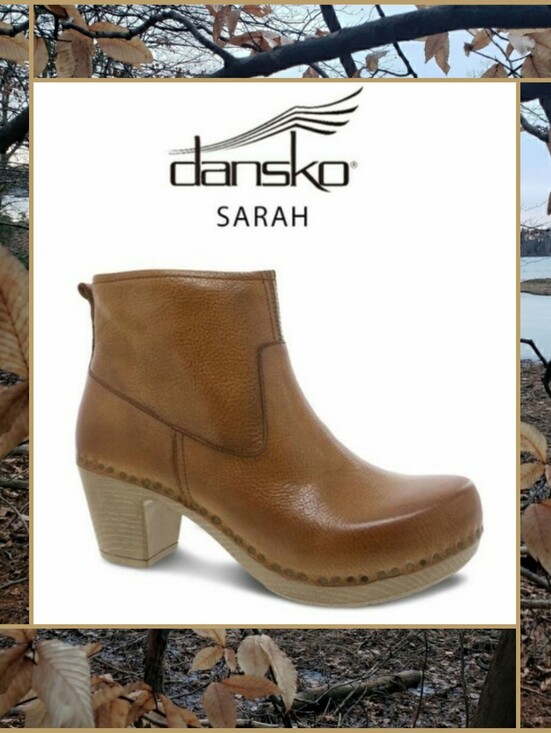 Dansko Shoes - Dansko Sarah Clog Boot Ankle Bootie Heel Pump Zipper Honey Burnished Boho Gypsy